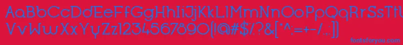 OpificioSerifRegular Font – Blue Fonts on Red Background
