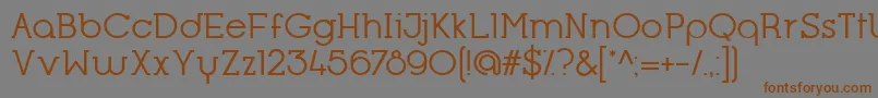 OpificioSerifRegular Font – Brown Fonts on Gray Background