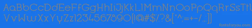 Шрифт OpificioSerifRegular – серые шрифты на синем фоне