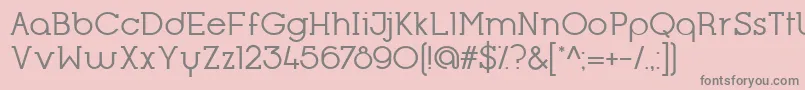 OpificioSerifRegular Font – Gray Fonts on Pink Background