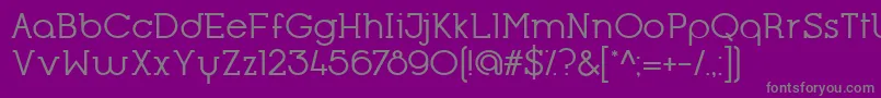 OpificioSerifRegular Font – Gray Fonts on Purple Background