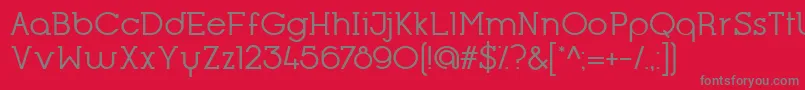 Шрифт OpificioSerifRegular – серые шрифты на красном фоне