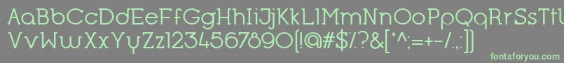 OpificioSerifRegular Font – Green Fonts on Gray Background