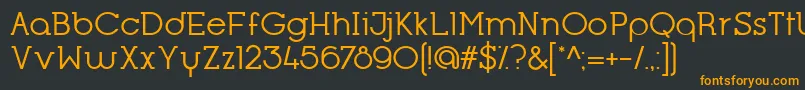 OpificioSerifRegular Font – Orange Fonts on Black Background