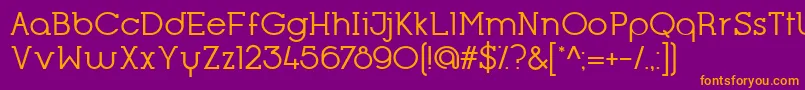 OpificioSerifRegular Font – Orange Fonts on Purple Background