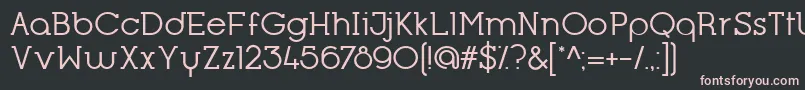 Шрифт OpificioSerifRegular – розовые шрифты на чёрном фоне