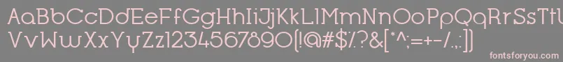 フォントOpificioSerifRegular – 灰色の背景にピンクのフォント