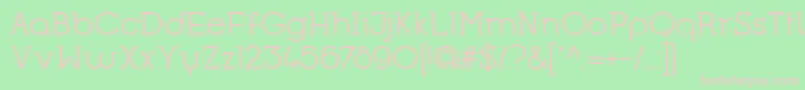 OpificioSerifRegular Font – Pink Fonts on Green Background