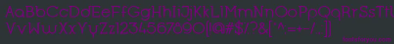 Шрифт OpificioSerifRegular – фиолетовые шрифты на чёрном фоне
