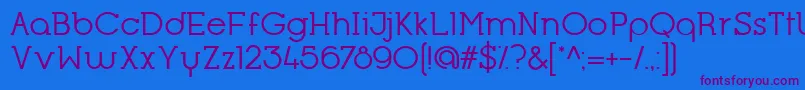 OpificioSerifRegular Font – Purple Fonts on Blue Background