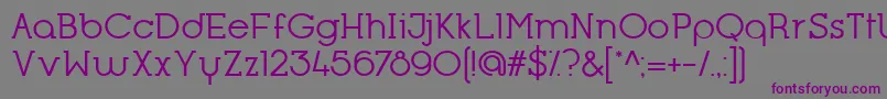 Шрифт OpificioSerifRegular – фиолетовые шрифты на сером фоне