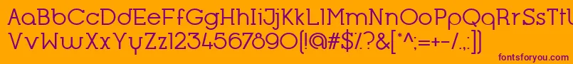 OpificioSerifRegular Font – Purple Fonts on Orange Background