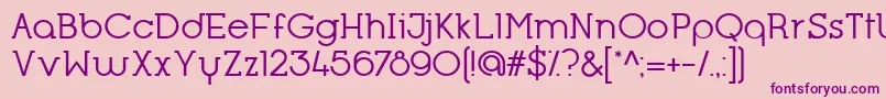 OpificioSerifRegular Font – Purple Fonts on Pink Background
