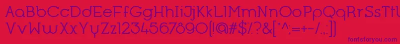 OpificioSerifRegular Font – Purple Fonts on Red Background