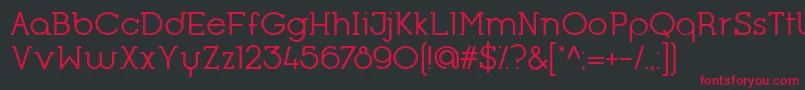 OpificioSerifRegular Font – Red Fonts on Black Background