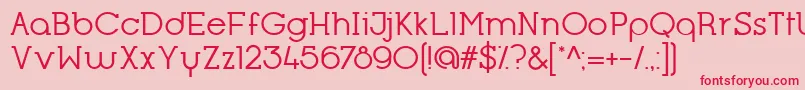 OpificioSerifRegular Font – Red Fonts on Pink Background