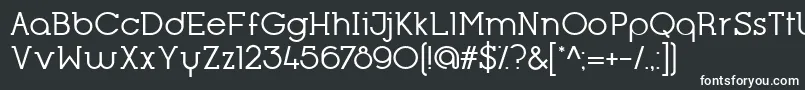 Шрифт OpificioSerifRegular – белые шрифты на чёрном фоне