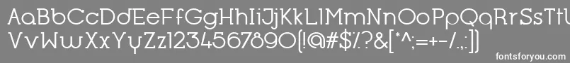 Шрифт OpificioSerifRegular – белые шрифты на сером фоне
