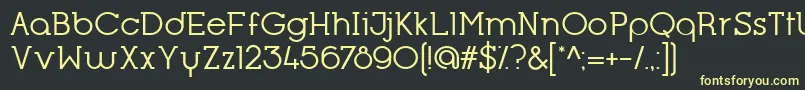 OpificioSerifRegular Font – Yellow Fonts on Black Background