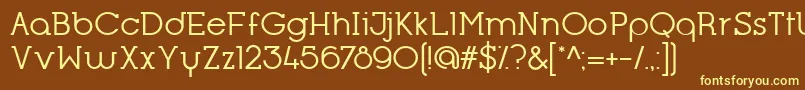 OpificioSerifRegular Font – Yellow Fonts on Brown Background