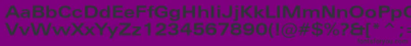 ZurichBoldExtendedBt Font – Black Fonts on Purple Background