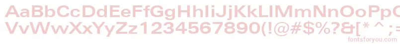 ZurichBoldExtendedBt Font – Pink Fonts on White Background