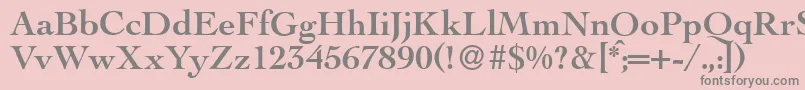 LegaBold Font – Gray Fonts on Pink Background