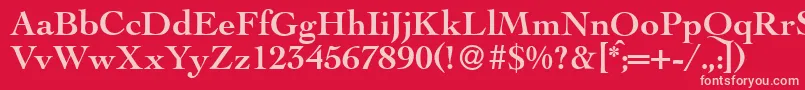 LegaBold Font – Pink Fonts on Red Background