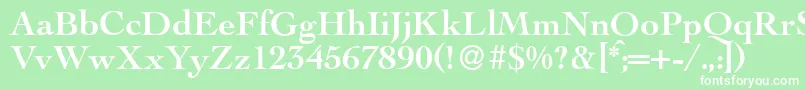 LegaBold Font – White Fonts on Green Background