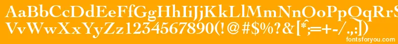 LegaBold Font – White Fonts on Orange Background