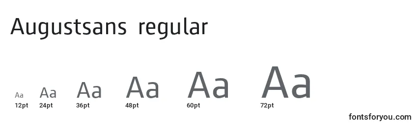 Augustsans55regular Font Sizes
