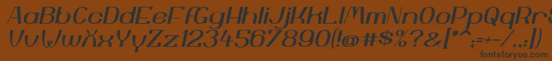 YiggivooUcI-Schriftart – Schwarze Schriften auf braunem Hintergrund