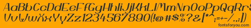 YiggivooUcI Font – Black Fonts on Orange Background