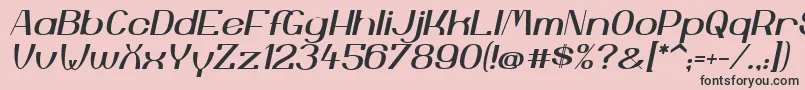 YiggivooUcI Font – Black Fonts on Pink Background