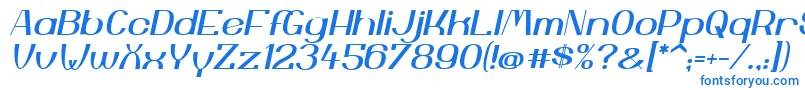 YiggivooUcI Font – Blue Fonts on White Background