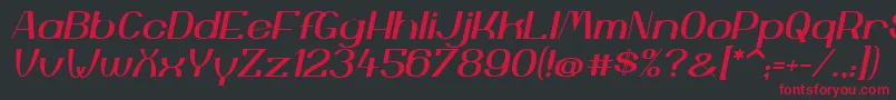 YiggivooUcI Font – Red Fonts on Black Background