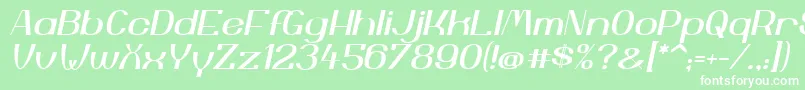 YiggivooUcI Font – White Fonts on Green Background