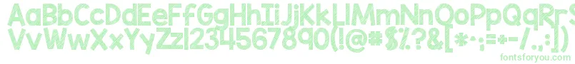 Kgblankspacesketch-Schriftart – Grüne Schriften