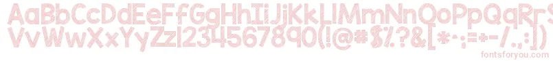 Шрифт Kgblankspacesketch – розовые шрифты