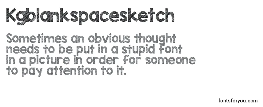 Kgblankspacesketch Font