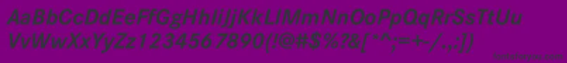 CorporateSW10BoldItalic Font – Black Fonts on Purple Background