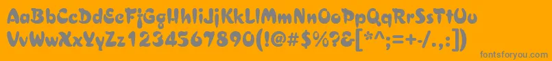 Asylbekm29.Kz Font – Gray Fonts on Orange Background