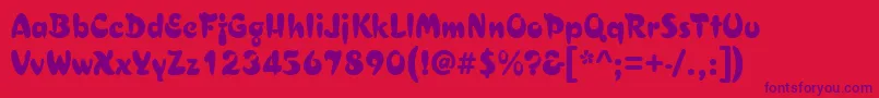 Police Asylbekm29.Kz – polices violettes sur fond rouge