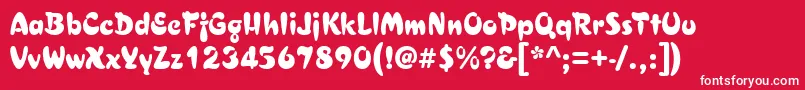 Asylbekm29.Kz Font – White Fonts on Red Background