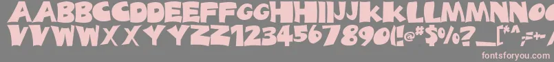 fuente BigTruck – Fuentes Rosadas Sobre Fondo Gris