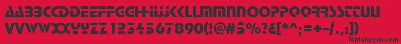 Scottsoft Font – Black Fonts on Red Background