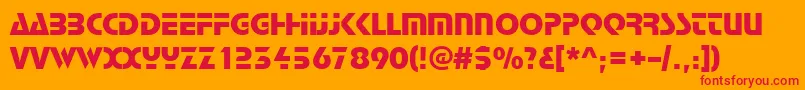 Scottsoft Font – Red Fonts on Orange Background