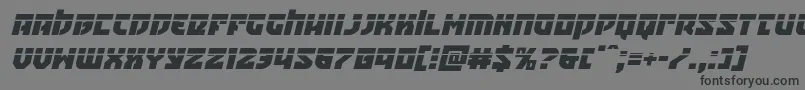 Crazyivanlaserital-Schriftart – Schwarze Schriften auf grauem Hintergrund