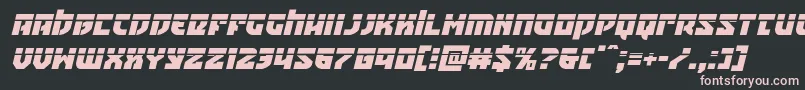 フォントCrazyivanlaserital – 黒い背景にピンクのフォント