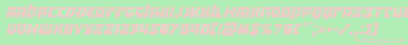 Crazyivanlaserital Font – Pink Fonts on Green Background